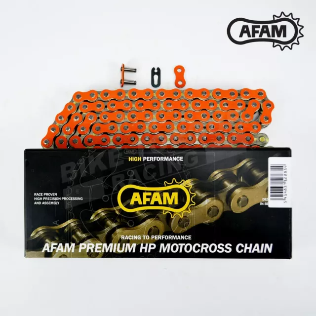 Afam empfohlene orange 520 Pitch 112 Gliedkette passt KTM 525 SX (4T MX) 2003-06