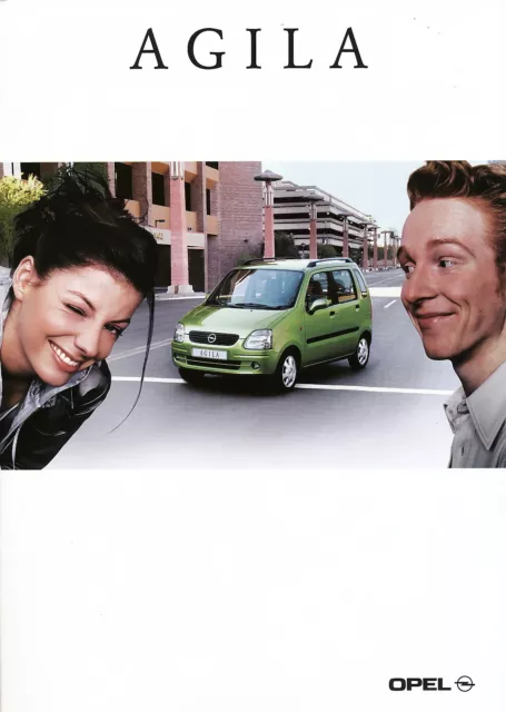 Opel Agila Prospekt 2000 9/00 D brochure prospectus catalogue broszura broschyr