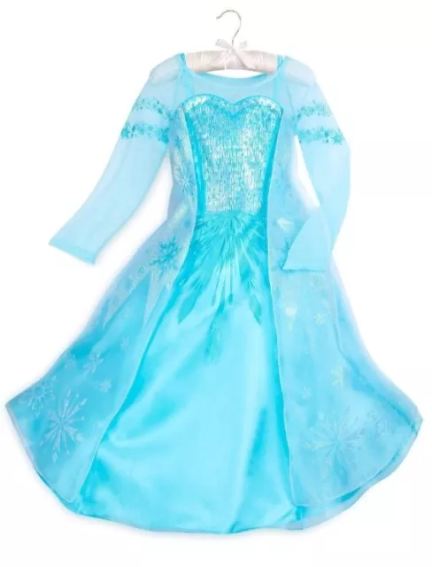 Disney Store Exclusive Frozen Princess Elsa Dress Costume 7-8 NWT Free Shipping!