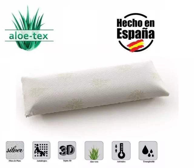 Almohada Viscoelástica de Copos 3D con Aloe Vera Aloe-Tex 70, 90, 105, 135, 150