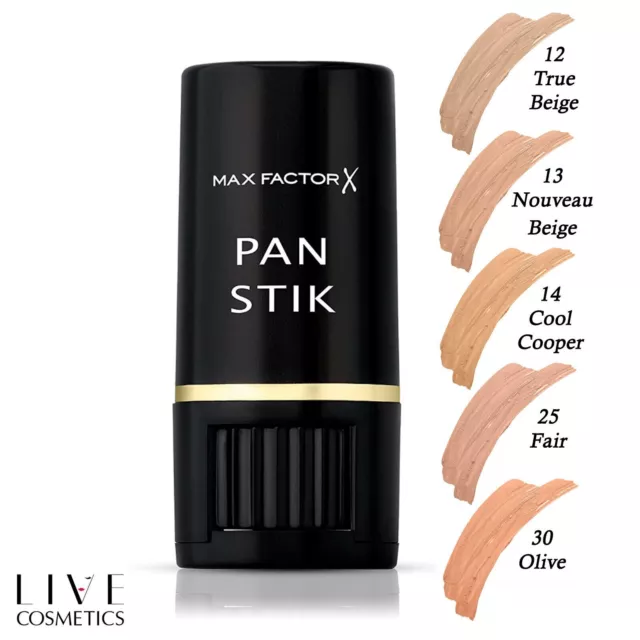 MAX FACTOR PAN STICK STIK FOUNDATION FULL COVERAGE 9g *CHOOSE YOUR SHADE*