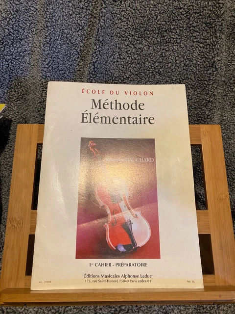 Maurice Hauchard méthode élémentaire 1er cahier partition violon ed. Leduc
