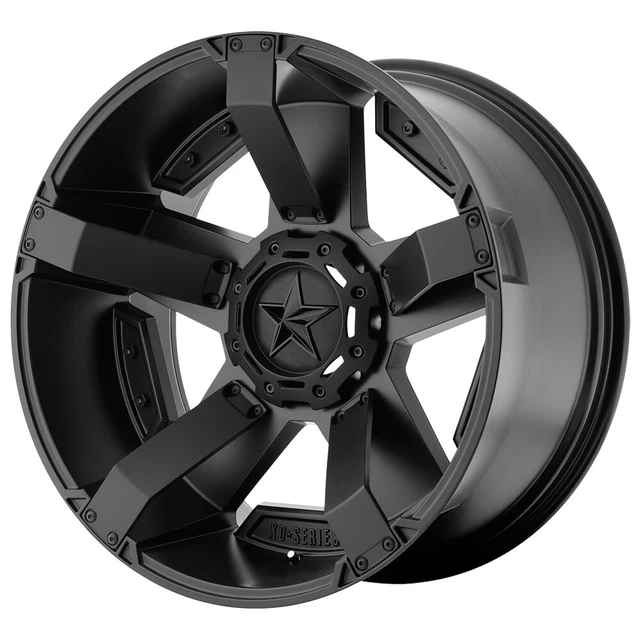 4-XD Series XD811 Rockstar 2 17x9 5x4.5"/5x4.75" -12mm Matte Black Wheels Rims