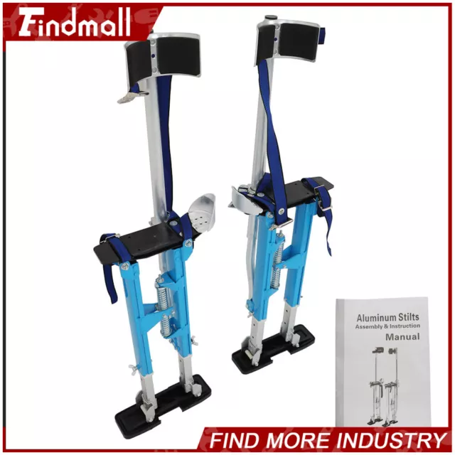 Findmall Drywall Stilts 18''-30'' Lightweight Aluminum For Putting Up Drywall