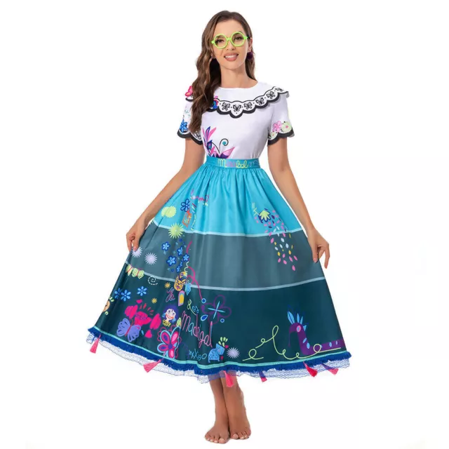 Affascinante costume cosplay Mirabel abito da ragazza Halloween set completo regalo