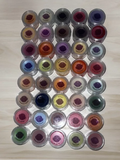 Scentsy Lot of 40 Mini Party Testers Wax Melts Samples. Mixed Scents See Photos