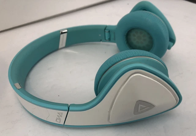 Monster DNA Headband Headphones Over Ear Padded Comfort Headphone White/Teal