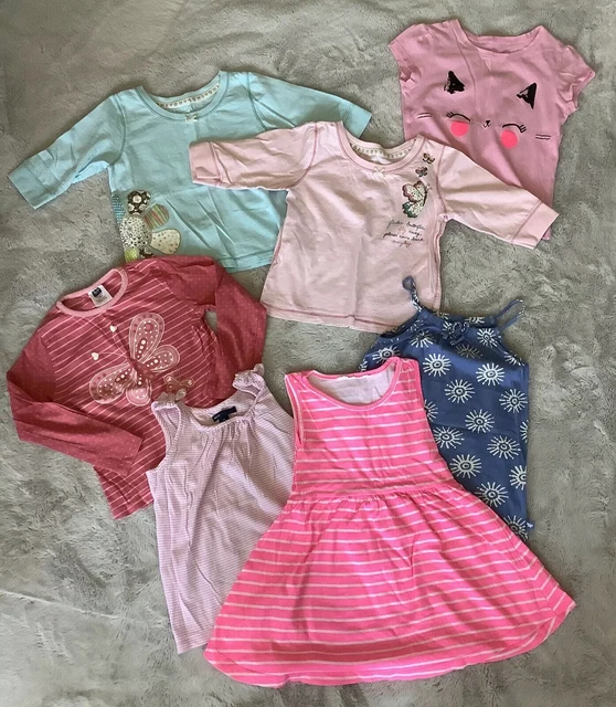 Girls Age 4-5 Spring/Summer Bundle Tops Dress X7 Items Vgc