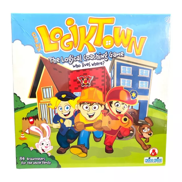 Logiktown The Logical Coaching Board Game Brain Teasing Whole Family Game