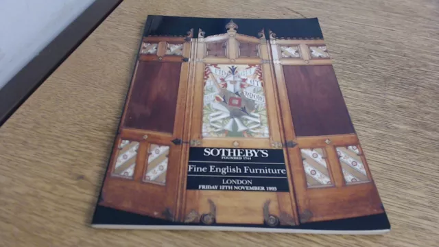 Auction Catalogue - Fine English Furniture 12th November 1993, An