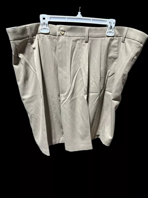 Pantalones cortos inteligentes de viaje ROUNDTREE & YORKE 46 BIG MAN frente plisado