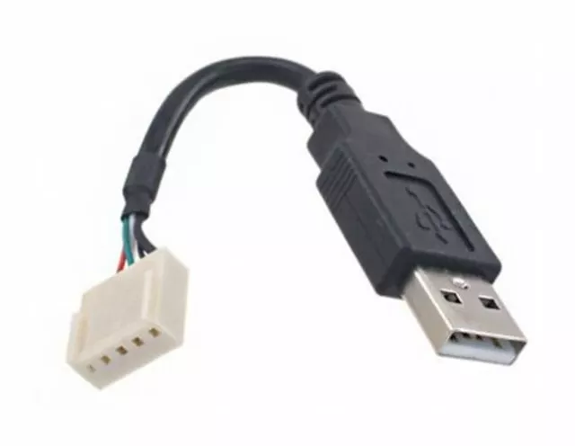 Bulgin Male USB A to 5 Way Crimp Socket USB Cable, USB 2.0, 100mm