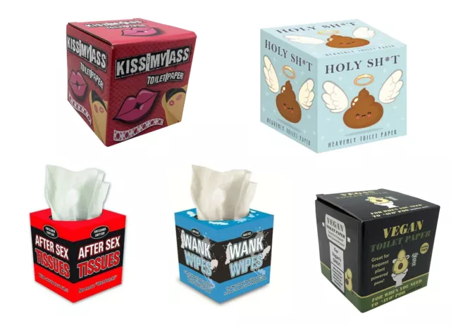 Novelty Funny Tissues Toilet Loo Roll Secret Santa Xmas Rude Adult Gift Present