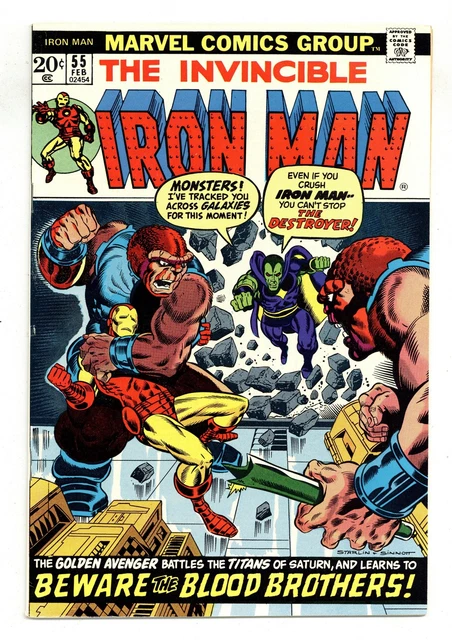 Iron Man #55 FN/VF 7.0 1973 1st app. Thanos