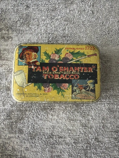 tam o shanter tobacco tin TAM O'SHANTER FLAKE tobacco rare tin one pound weight stephen mitchell &  son ,A2 £7.05
