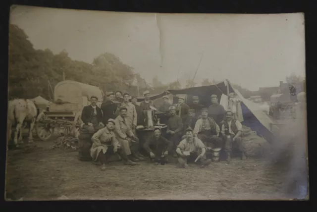CPA WW1 - Photo Card Camp Company Hr of / The 228ème Infantry 1915 - Cartoon