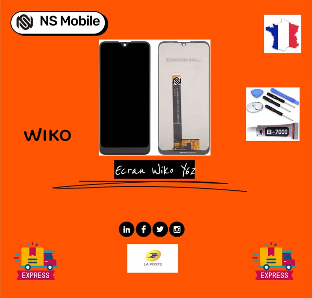 Écran LCD + Vitre Tactile Pour Wiko Jerry 2 - Noir - Neuf - Envoi Rapide