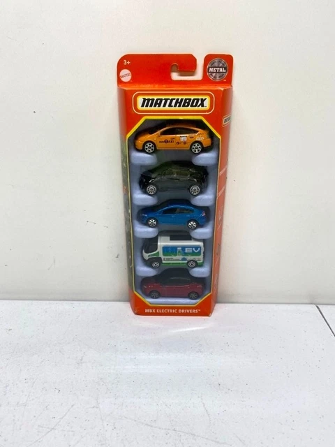 Matchbox MBX Electric Drivers Toy Vehicle 5 pk Prius Taxi BMW Honda eStar Nissan