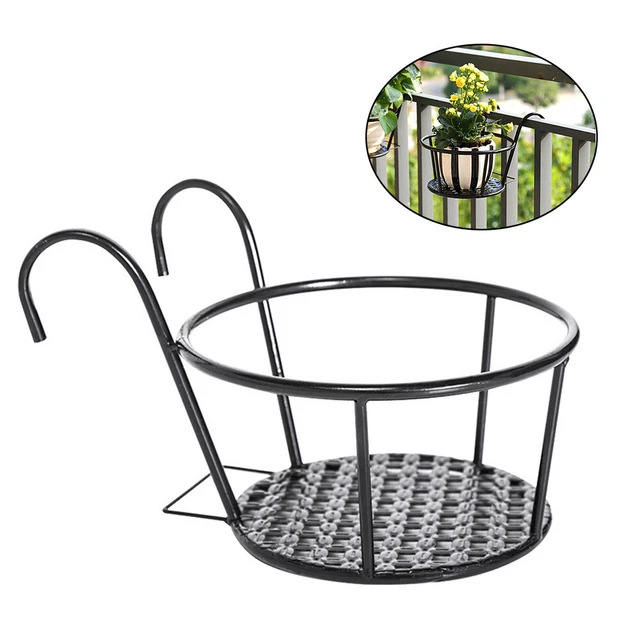 Geländer Blumenkorb Blumentopf Regal Metall Balkon Pflanzer Metall