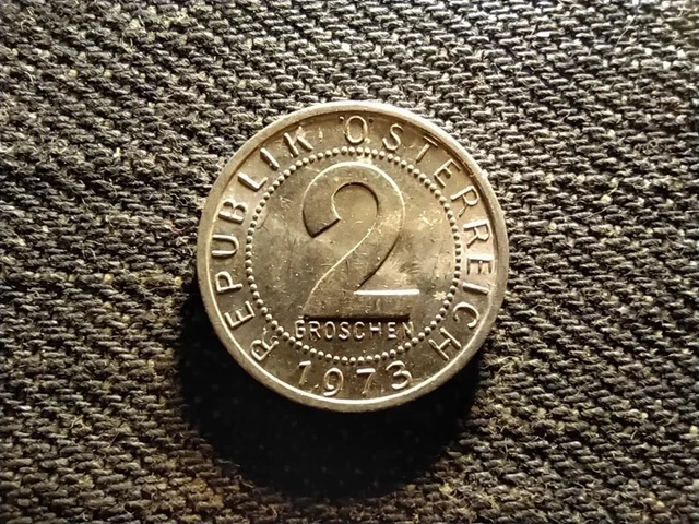 Austria 2 Groschen Coin 1973