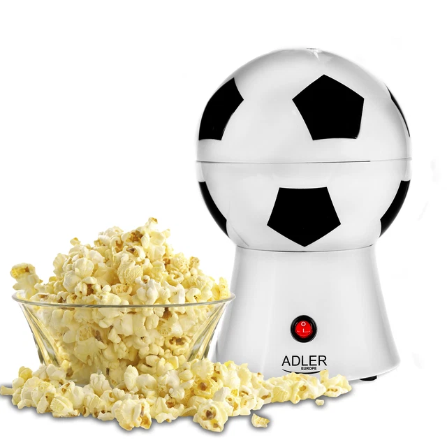 Popcorn-Maschine  für Zuhause, Heißluft fettfrei, Fußballform Design, Elektrisch
