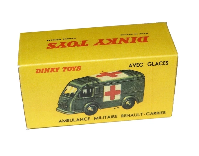 Dinky Toys Renault Carrier Ambulance Militaire - Version 1 Avec Jantes