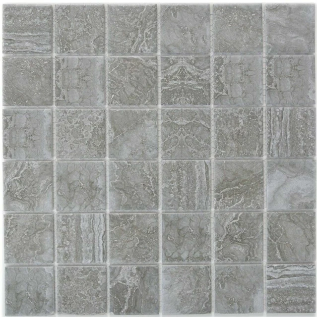 Lot De 30 Carreaux De Cuisine Fargo - Céramique Mosaïque Multicolore Brillant 10,5cm