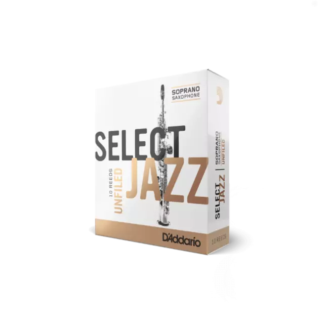 Anches D'Addario Select Jazz UNFILED Saxophone Soprano - toutes forces