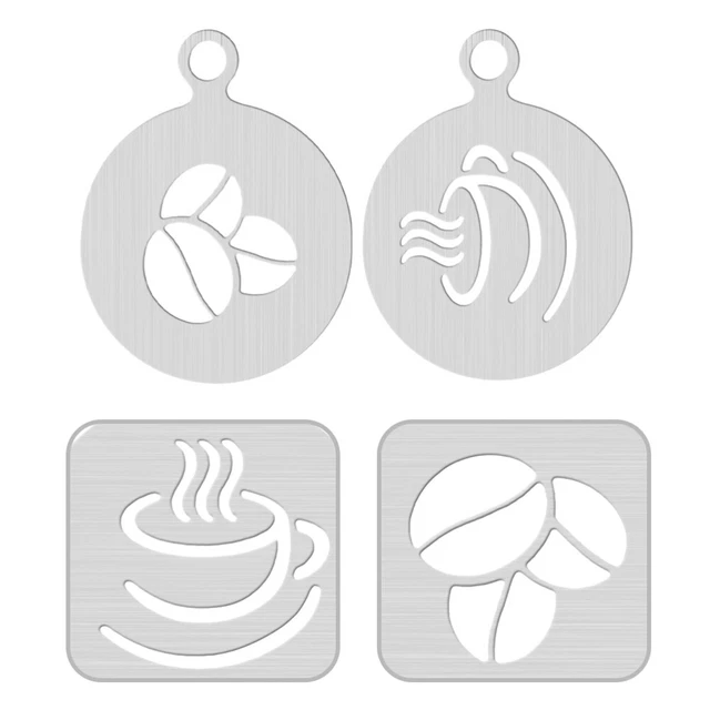Caffè in acciaio inossidabile disegno modello lettera torta muffa biscotti
