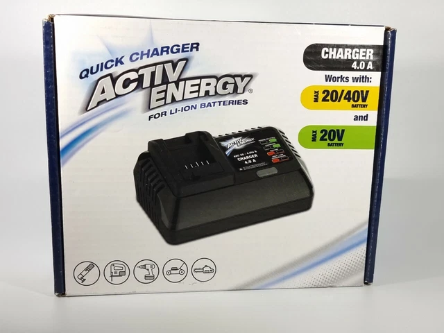 Activ Energy Battery Charger  Li-Ion 4.0A For 20/40V Batteries - Ferrex Tools