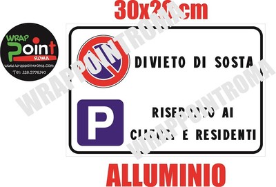 Cartello Segnaletica "Parcheggio Riservato Ai Condomini" Realizzato In - Foto 9