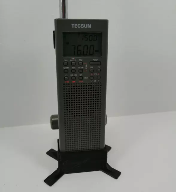Desk Stand For Tecsun Pl-365 / Pl-360 Radio : Black Also Fits County Comm Gp-5/S