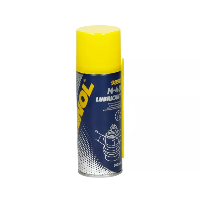MANNOL 9898 Desoxidante Aceite Lubricante M-40 spray 200ml anti roces fricción