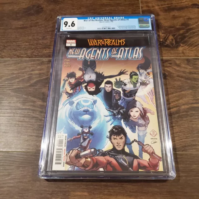 War Realms New Agents Atlas #1 CGC 9.6 1st Luna Snow Wave 2019 Marvel White Fox