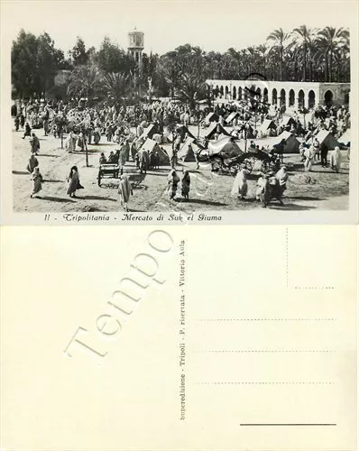 Colonie, Libia - Tripoli, mercato di Suk el Giuma (Suq al-Jum'a)