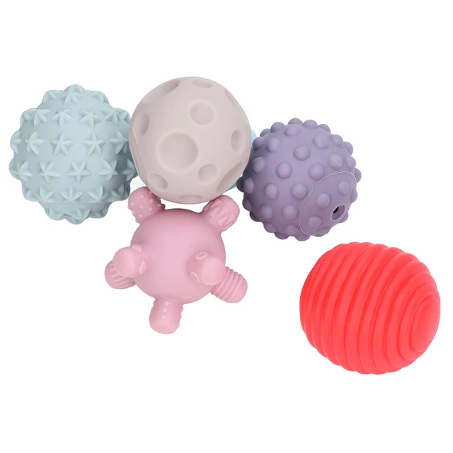 Textured Sensory Ball Educational Toy 6 Soft Sensory Balls For Grasp Training 2
