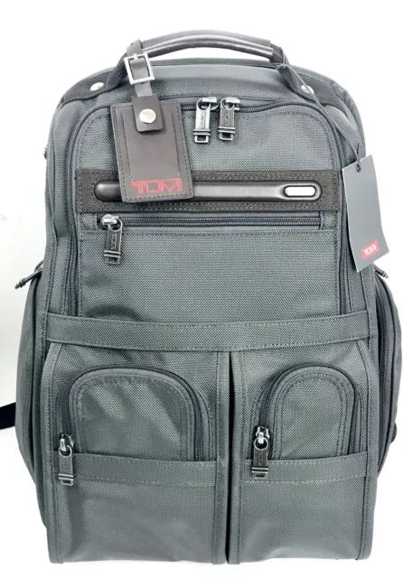 TUMI Alpha 3 Compact Laptop Brief Business Backpack Grey NWT HTF Free Shipping!