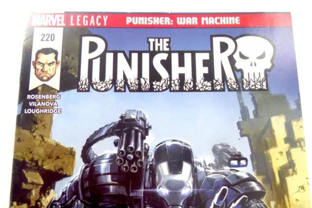 Marvel PUNISHER 2018 #220 2nd WAR MACHINE Armor Clayton CRAIN VF 8.0 Ships FREE 2