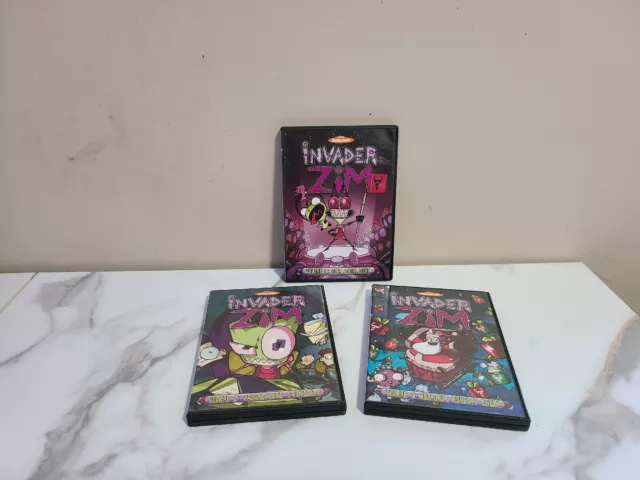 Invader Zim Complete Invasion - 6 DVD Box Set 27 Episodes Volume 1 2 3 No Box
