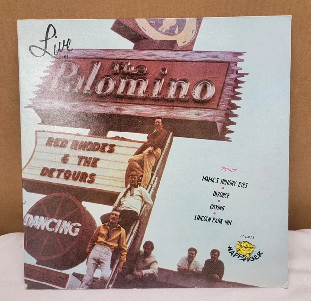Original 1969 Red Rhodes & The Detours ‎"LIVE! At The Palomino" LP - VG+