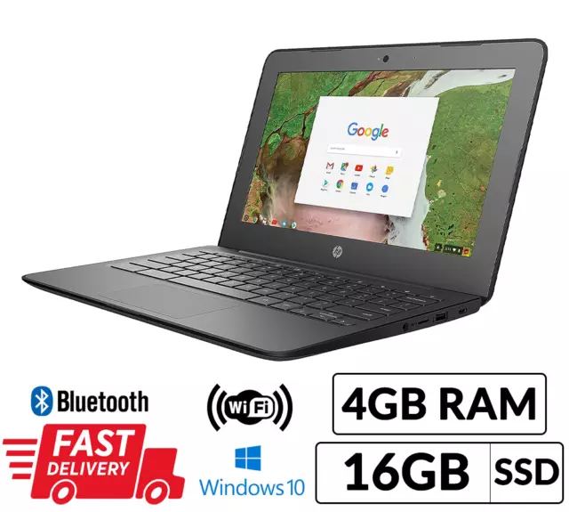 Cheap HP Chromebook 11.6" Screen with in-built WebCam 4GB RAM 16GB HD Chrome OS