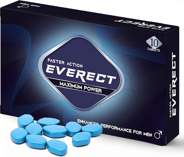 EVERECT FAST ACTION Tablets Maximum Power Enhanced Performance for Men ...