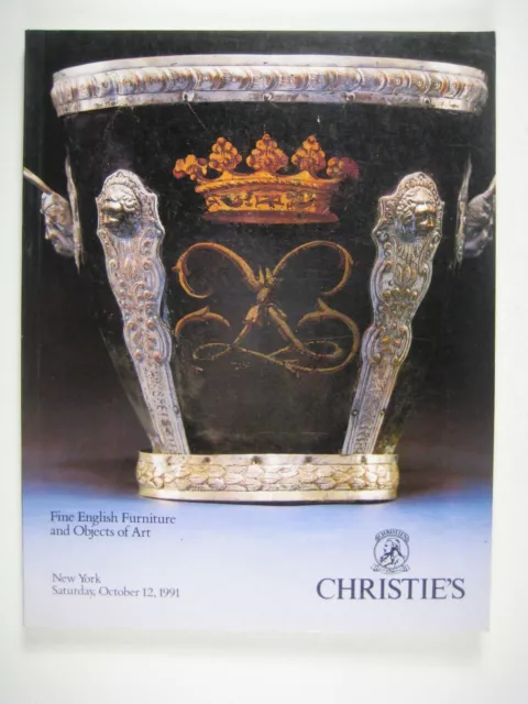 Christies Auction Catalog Fine English Furniture Art New York Sale 7332