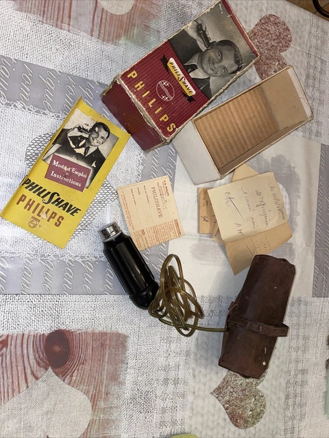 Rasoir Électrique Vintage PHILIPS Philishave De Luxe - Années 70 - Occasion Pour Collection Ou Décoration