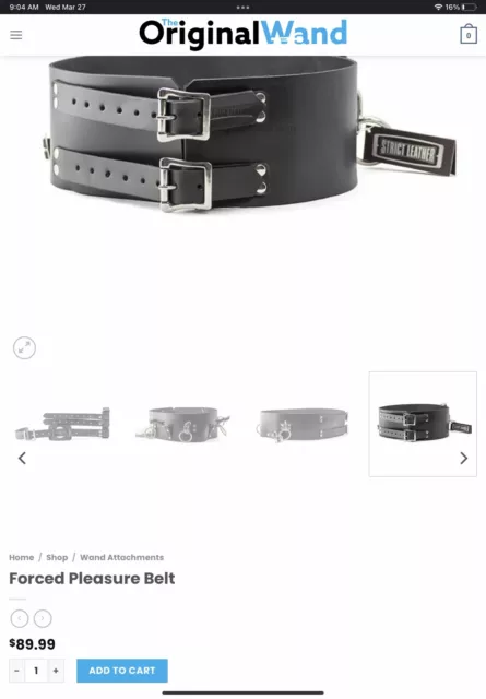 THE ORIGINAL WAND FORCED PLEASURE BELT —-Never Worn