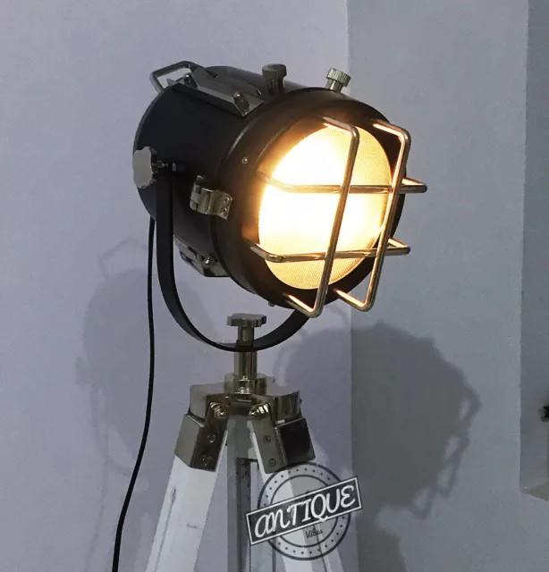Stehlampe Mit Holzstativ Stand Spot Spot Lampe Schlafzimmer Ecklampen Hausgarten