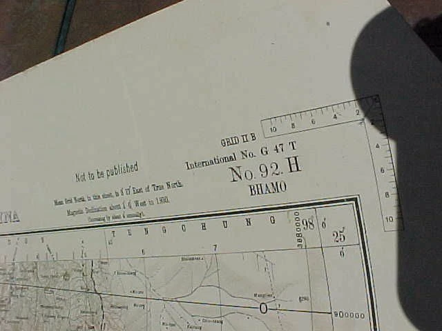 ORIGINAL WWII MAP Burma China Bhamo 1941 £189.67 - PicClick UK