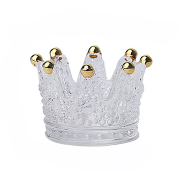 Storage Tray Innovative Decorative Crown Shape Makeup Sponge Holder Transparent