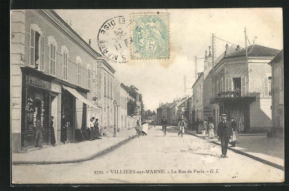 CPA Villiers-sur-Marne, La Rue de Paris