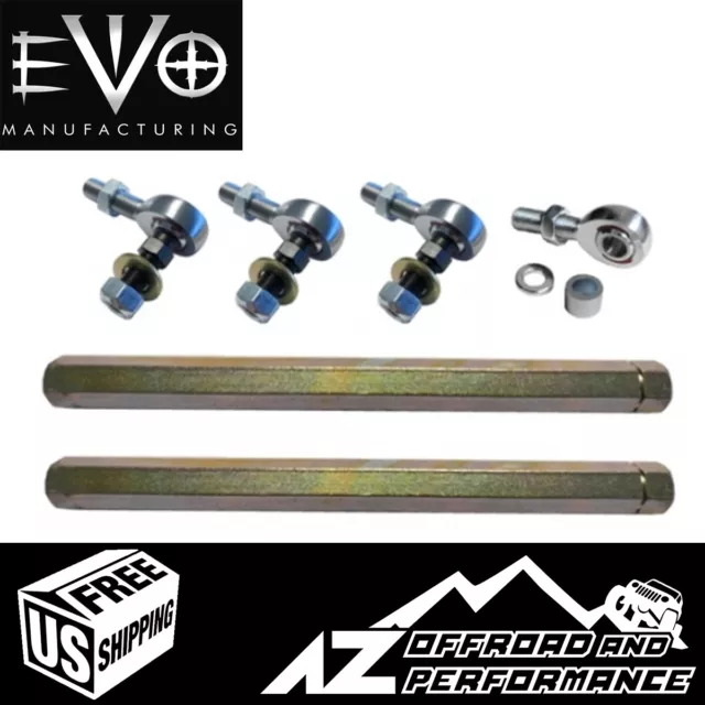 Evo Mfg Avant HD 9.5 " -10.9 " Endlinks pour '18 + Jeep Wrangler Jl & Gladiateur